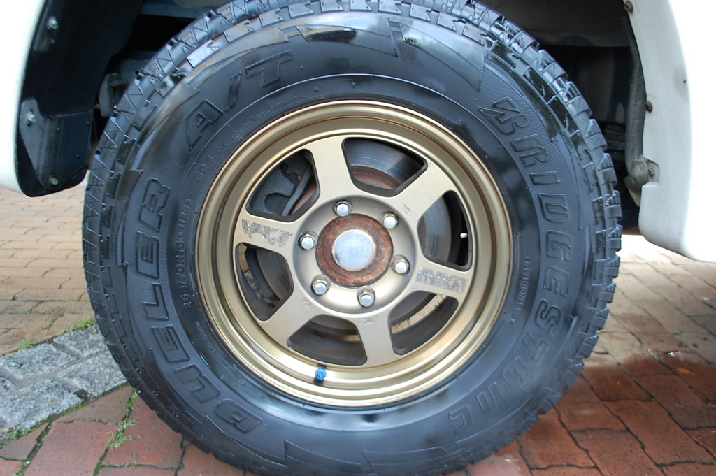 Pajero Evolution 5spd with Bronze Volks Racing alloys